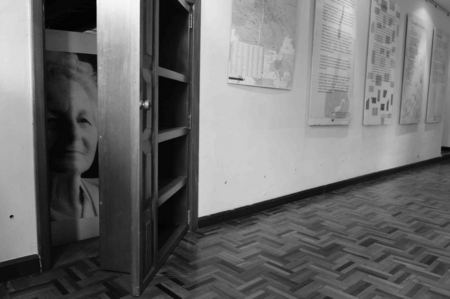 Holocaust survivor, home with an escape door, Quito, Ecuador 2013